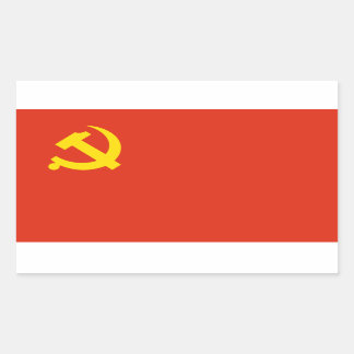 Rectangulaire Sticker du drapeau du Parti communiste chinois