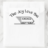 Rectangulaire Sticker du logo de la vitesse du bus Joy Love (Sac)