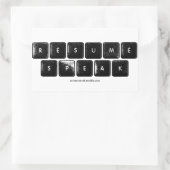 Rectangulaire Sticker du logo ReSpeak (Sac)