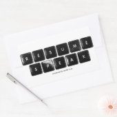 Rectangulaire Sticker du logo ReSpeak (Enveloppe)