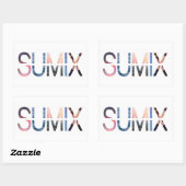 Rectangulaire Sticker du logo Sumix (Feuille)