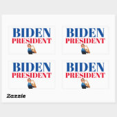 Rectangulaire Sticker du président Biden (Feuille)