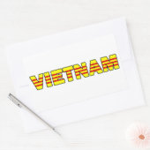 Rectangulaire Sticker du Vietnam (Enveloppe)