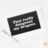 Rectangulaire Sticker Dungeons My Dragons (Enveloppe)