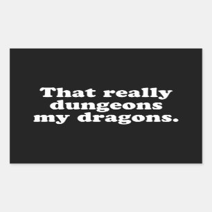 Rectangulaire Sticker Dungeons My Dragons