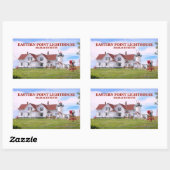 Rectangulaire Sticker Eastern Point Lighthouse, Massachusetts (Feuille)