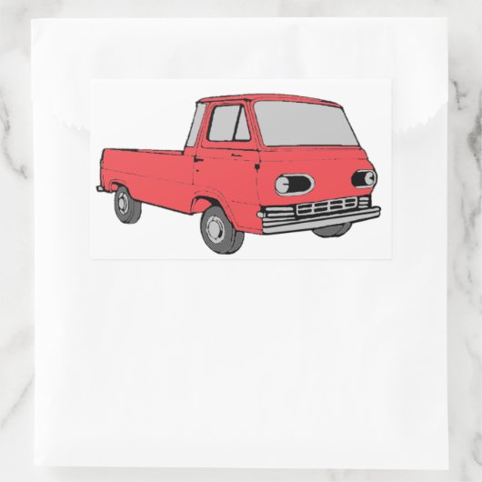 Rectangulaire Sticker Econo (Sac)