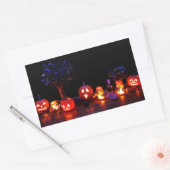 Rectangulaire Sticker éffrayant Halloween Jack-o'-Lantern (Enveloppe)