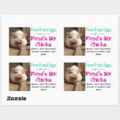 Rectangulaire Sticker en carton d'oeufs (Feuille)