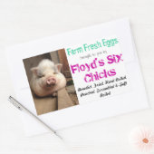 Rectangulaire Sticker en carton d'oeufs (Enveloppe)