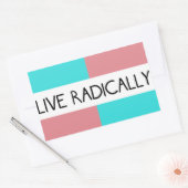 Rectangulaire Sticker en direct (Enveloppe)