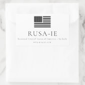 Rectangulaire Sticker en exil restauré aux États-Unis d'Amérique (Sac)