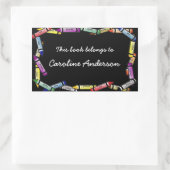 Rectangulaire Sticker en plaque de bordure Crayon (Sac)