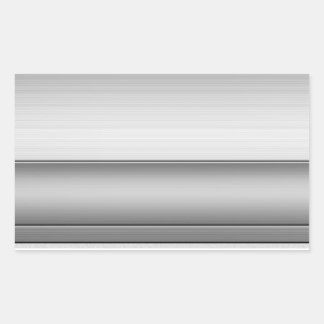 Rectangulaire Sticker en tôle métallique lisse rectangle à deux 