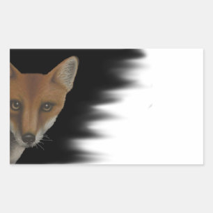 Rectangulaire Sticker Fox