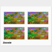 Rectangulaire Sticker fractal (Feuille)