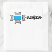 Rectangulaire Sticker GAMER (Sac)