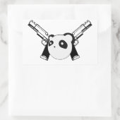 Rectangulaire Sticker Gangster Panda (Sac)