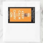 Rectangulaire Sticker GBGRR Keep Calm (Sac)