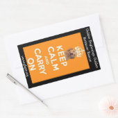 Rectangulaire Sticker GBGRR Keep Calm (Enveloppe)