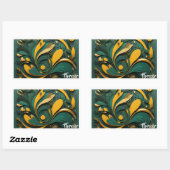 Rectangulaire Sticker Grande Arte Biodiversidad Viva (Feuille)