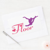 Rectangulaire Sticker Gymnaste D'Amour Du Sol (Enveloppe)