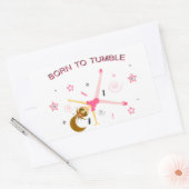 Rectangulaire Sticker Gymnastique mignonne (Enveloppe)