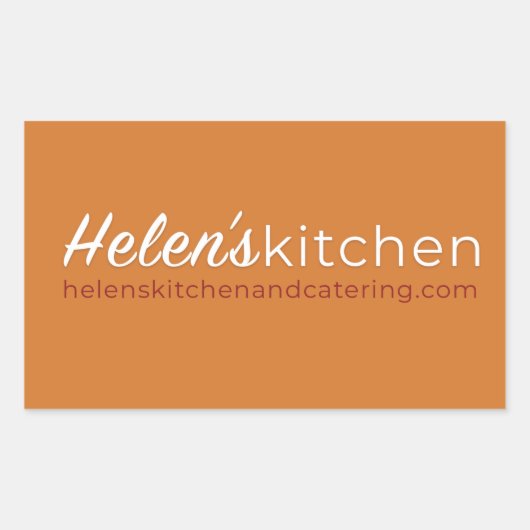 Rectangulaire Sticker Helen's 01 (Devant)