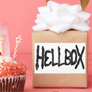 Rectangulaire Sticker Hellbox