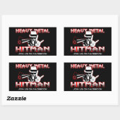 Rectangulaire Sticker Hitman en métal lourd (Feuille)