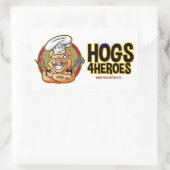Rectangulaire Sticker Hogs 4 Heroes (Sac)