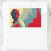 Rectangulaire Sticker Homme Mystère (Sac)
