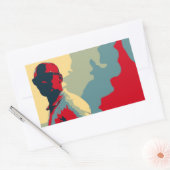 Rectangulaire Sticker Homme Mystère (Enveloppe)