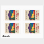 Rectangulaire Sticker Idyllwild Pride (Feuille)