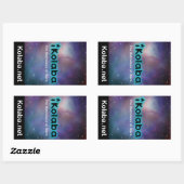 Rectangulaire Sticker iKolaba Le lieu de naissance des étoiles (Feuille)