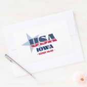 Rectangulaire Sticker Iowa My Home State (Enveloppe)