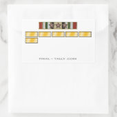 Rectangulaire Sticker Irak 6 mois avec 3 Star de campagne (Sac)