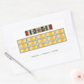 Rectangulaire Sticker Iraq 15 mois avec 3 Star de campagne (Enveloppe)