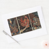 RECTANGULAIRE STICKER JAPONAIS SAMURAI (Enveloppe)