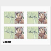 Rectangulaire sticker Je Ne Regrette Rien Pour Vous (Feuille)