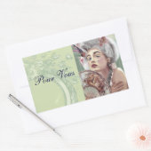 Rectangulaire sticker Je Ne Regrette Rien Pour Vous (Enveloppe)