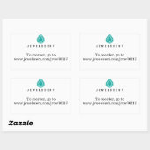 Rectangulaire Sticker JewelScent (Feuille)