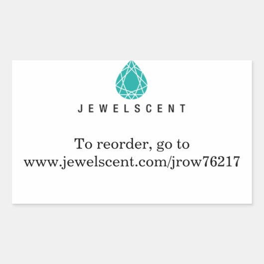 Rectangulaire Sticker JewelScent (Devant)