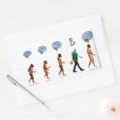 Rectangulaire Sticker - Jouer par le gars (Enveloppe)