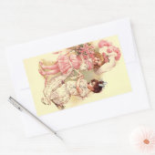 Rectangulaire Sticker Jovely Vintage Victorian Mariages modes (Enveloppe)