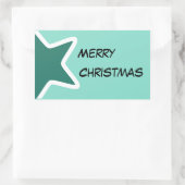 Rectangulaire Sticker Joyeux Noël (Sac)