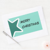 Rectangulaire Sticker Joyeux Noël (Enveloppe)