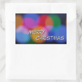 Rectangulaire Sticker Joyeux Noël (Sac)