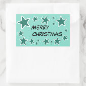 Rectangulaire Sticker Joyeux Noël (Sac)