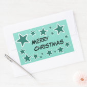 Rectangulaire Sticker Joyeux Noël (Enveloppe)